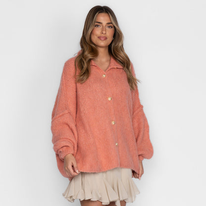 Cárdigan Holgado Ultra Suave "Glamour Acogedor"