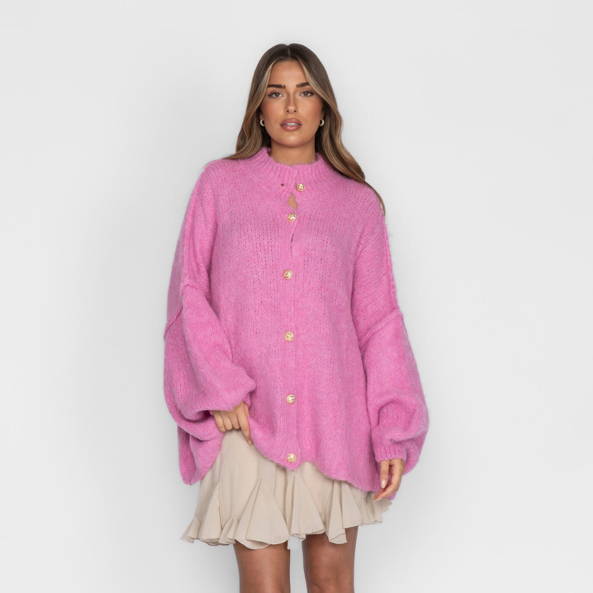 Cárdigan Holgado Ultra Suave "Glamour Acogedor"