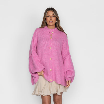 Cárdigan Holgado Ultra Suave "Glamour Acogedor"