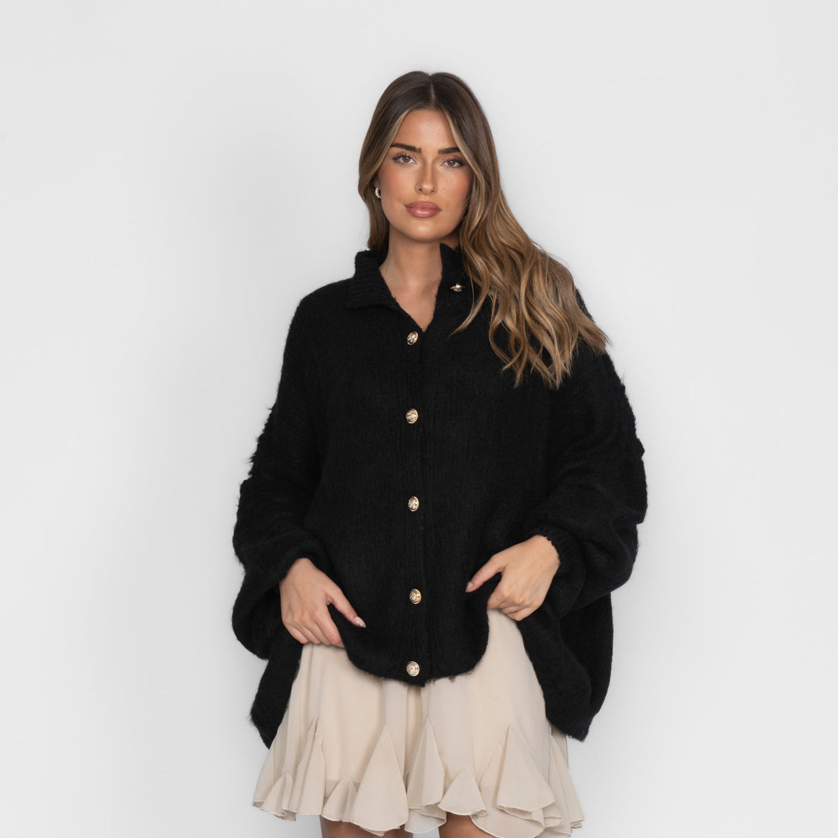 Cárdigan Holgado Ultra Suave "Glamour Acogedor"
