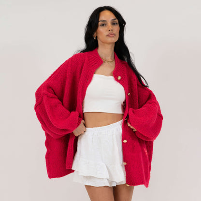 Cárdigan Holgado "Glamour Acogedor"