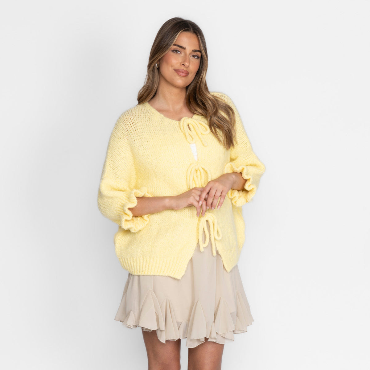 Cárdigan Holgado Tulipán con Lazos