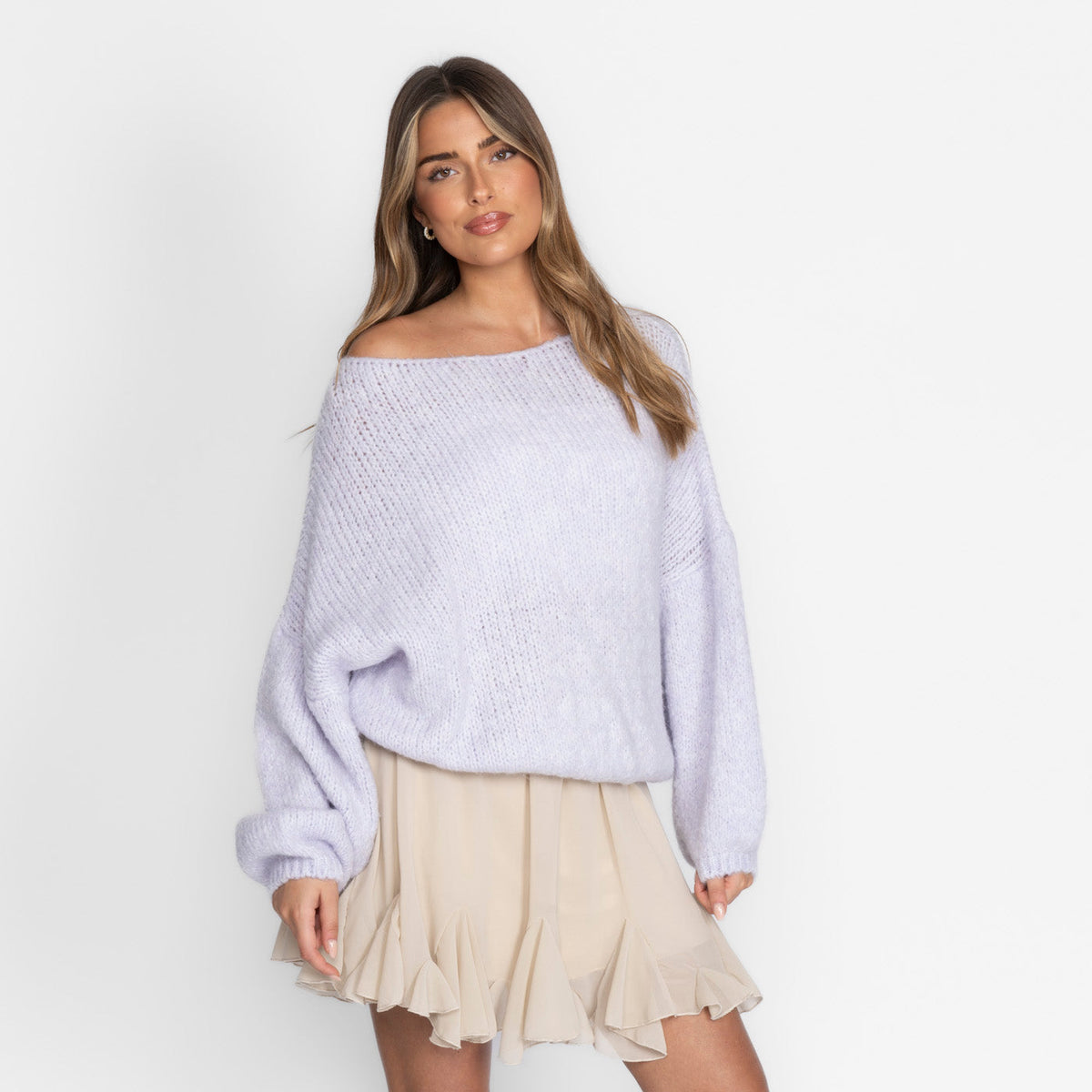 Jersey Casual con Hombros Descubiertos