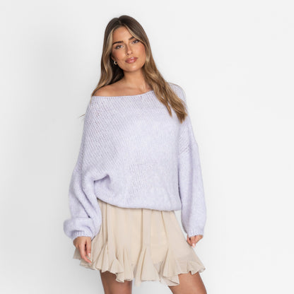 Jersey Casual con Hombros Descubiertos