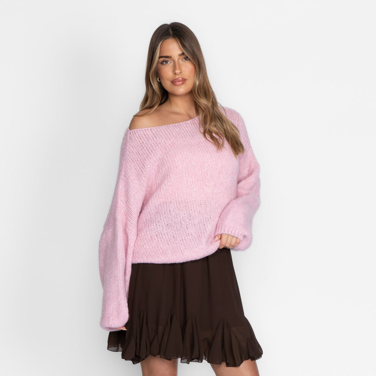 Jersey Casual con Hombros Descubiertos