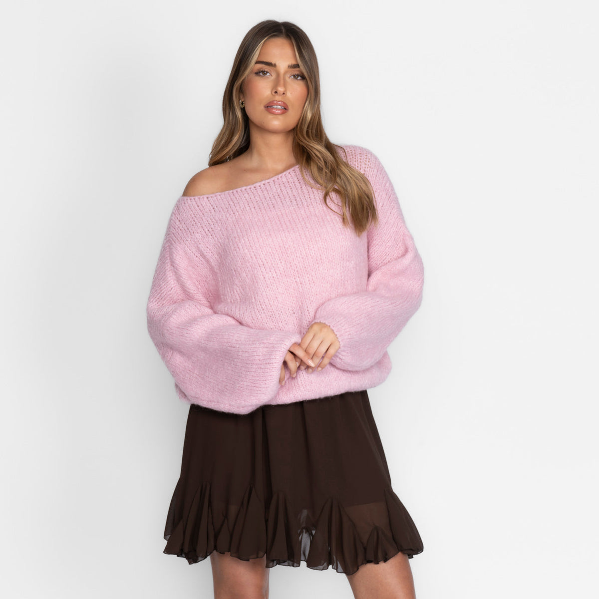 Jersey Casual con Hombros Descubiertos