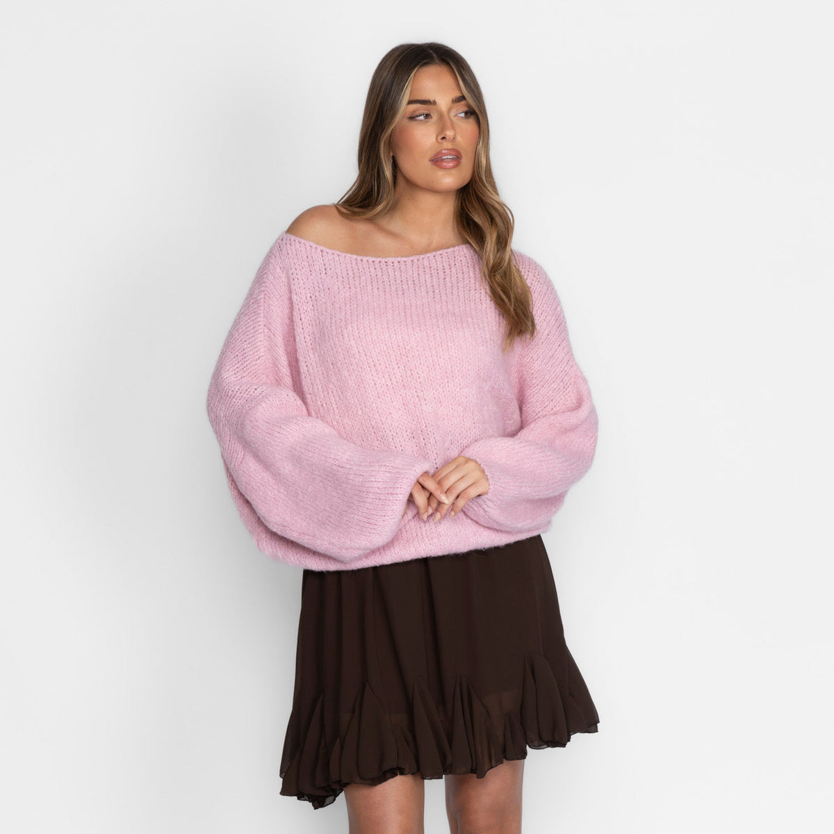 Jersey Casual con Hombros Descubiertos