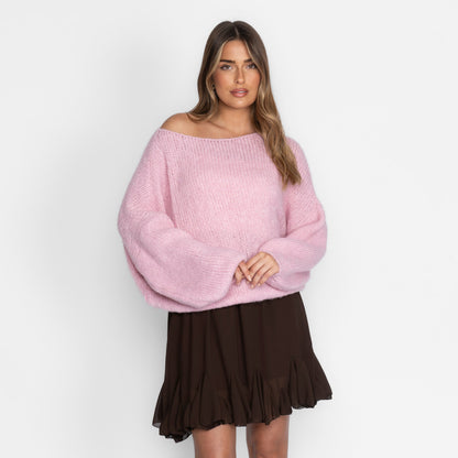 Jersey Casual con Hombros Descubiertos
