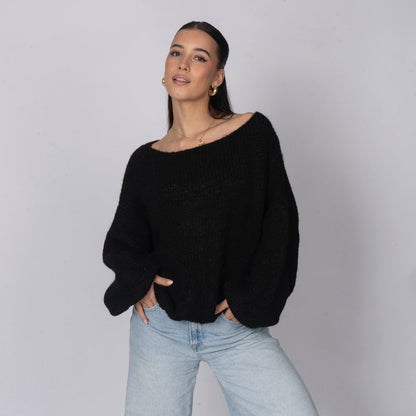 Jersey Casual con Hombros Descubiertos