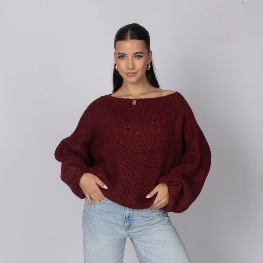 Jersey Casual con Hombros Descubiertos
