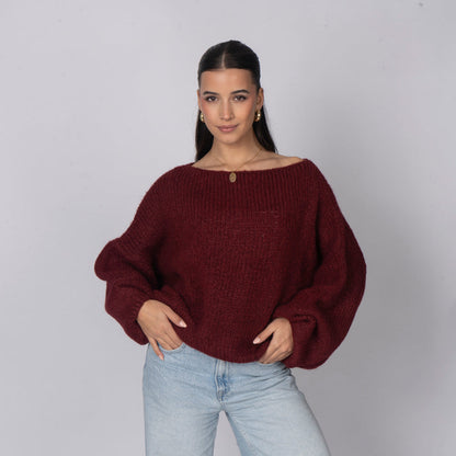 Jersey Casual con Hombros Descubiertos