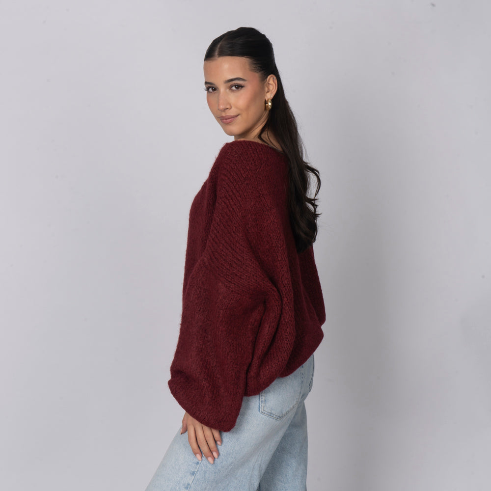Jersey Casual con Hombros Descubiertos