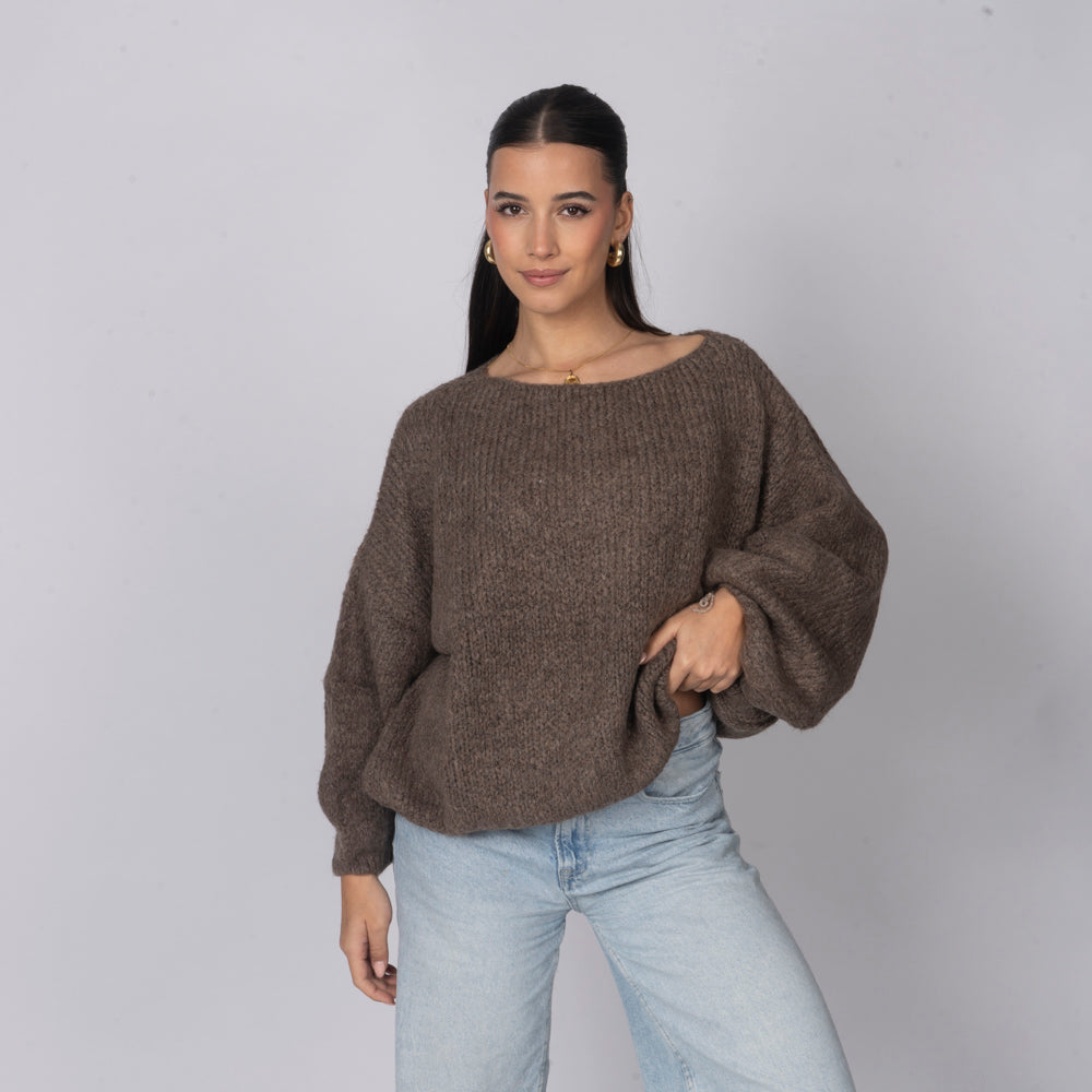 Jersey Casual con Hombros Descubiertos