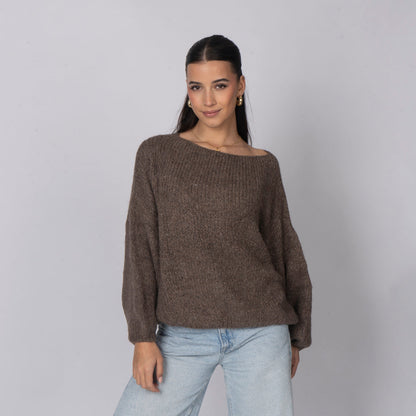 Jersey Casual con Hombros Descubiertos