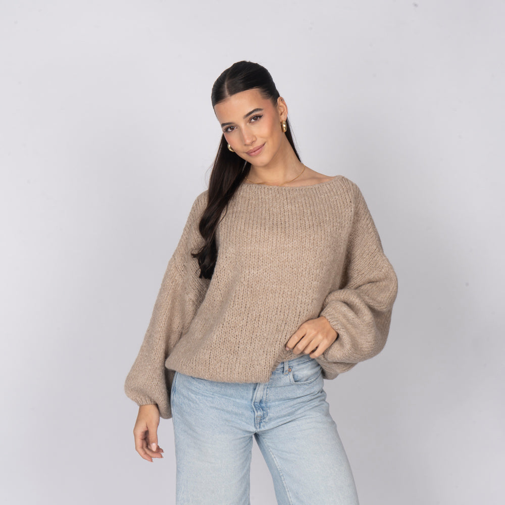 Jersey Casual con Hombros Descubiertos