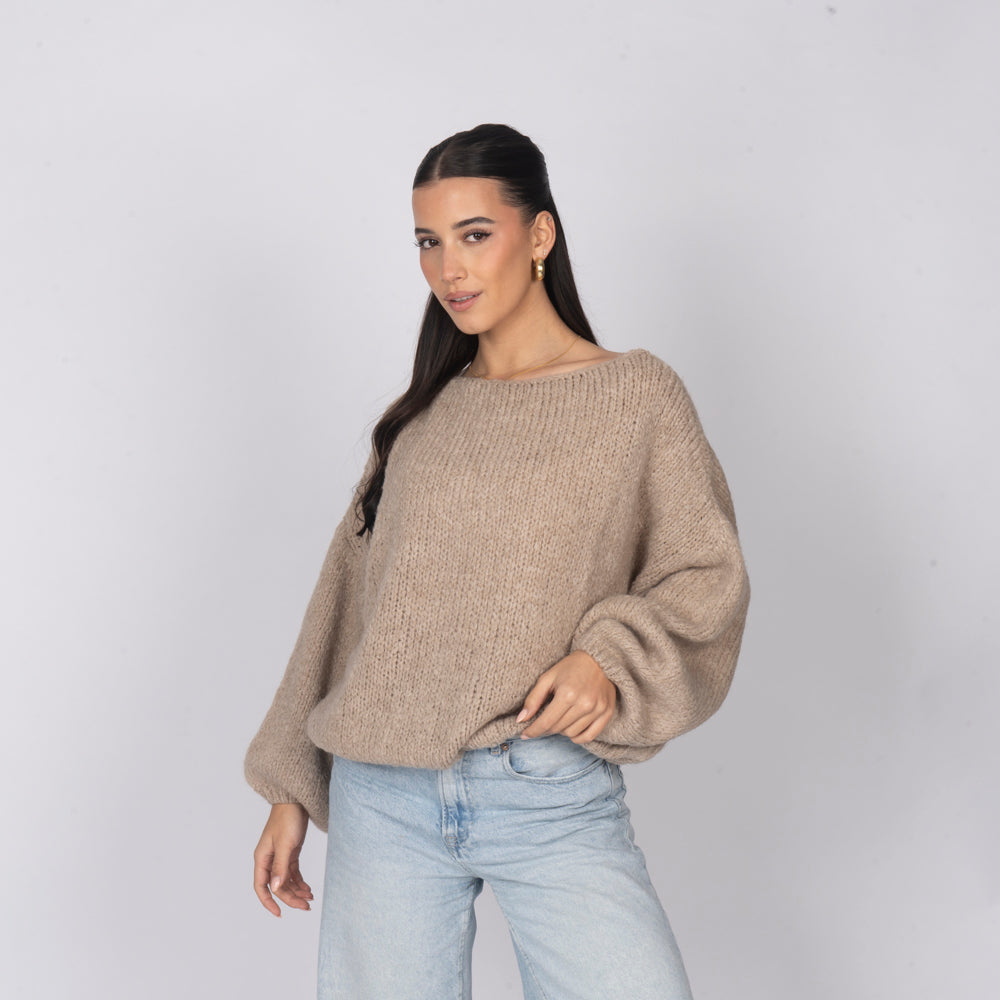 Jersey Casual con Hombros Descubiertos