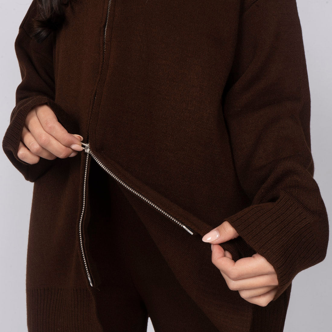 Conjunto de Punto Acogedor con Cremallera