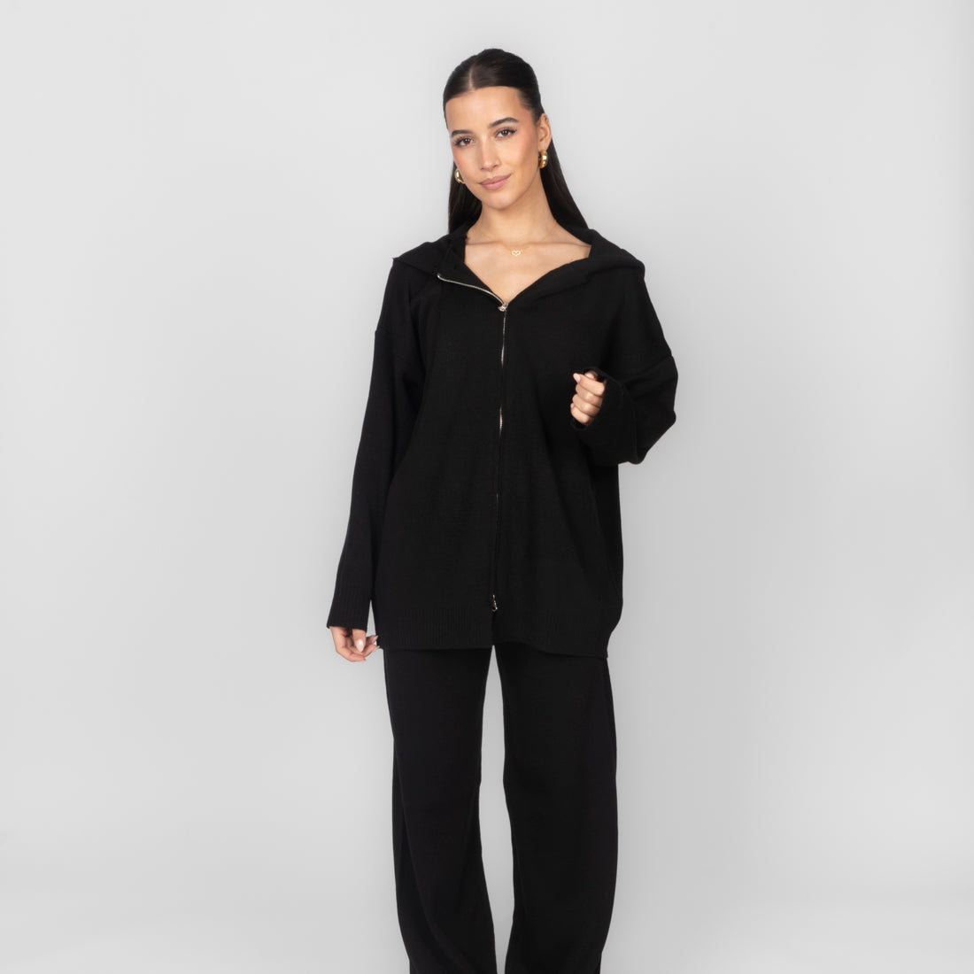 Conjunto de Punto Acogedor con Cremallera