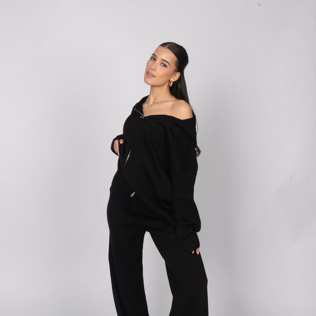 Conjunto de Punto Acogedor con Cremallera