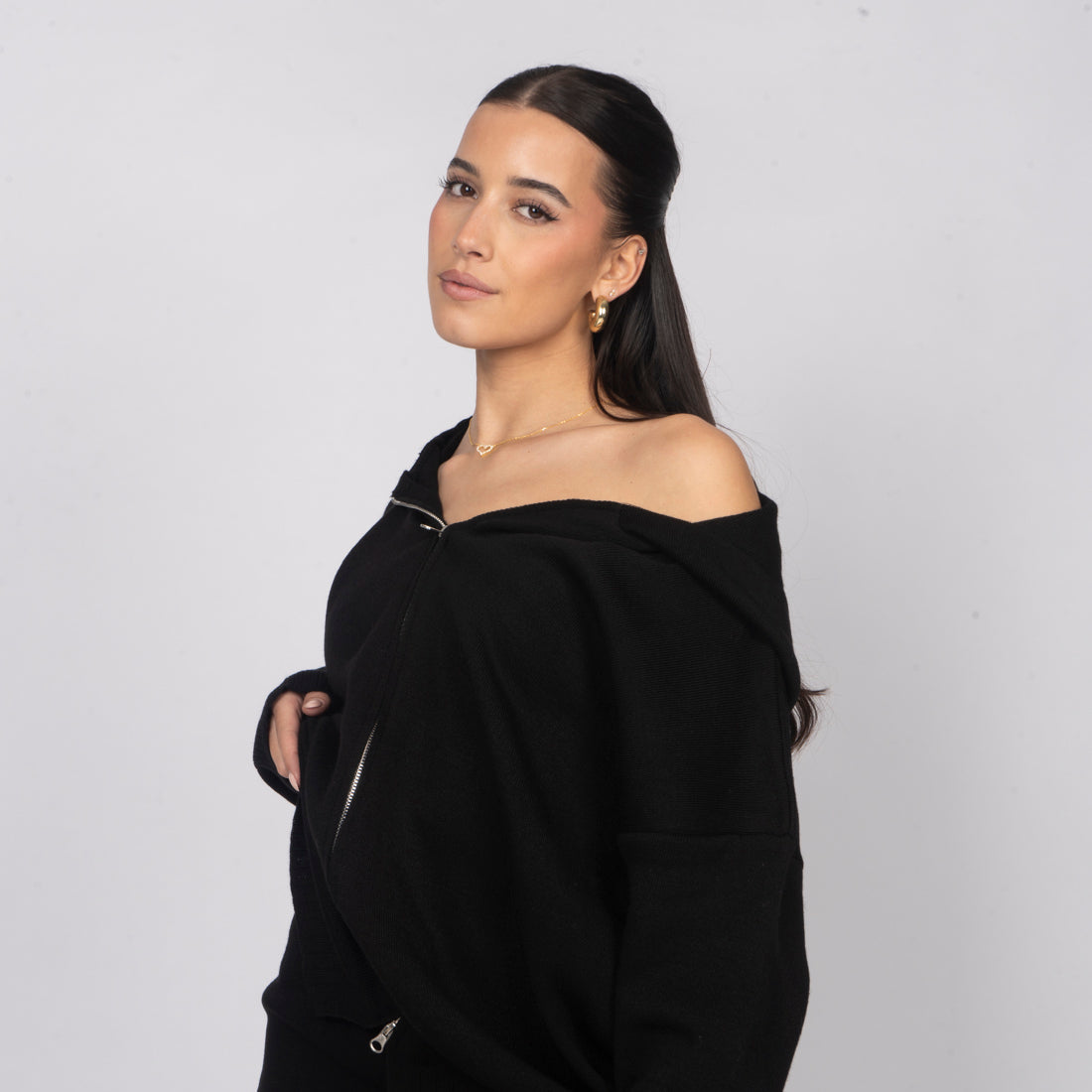 Conjunto de Punto Acogedor con Cremallera