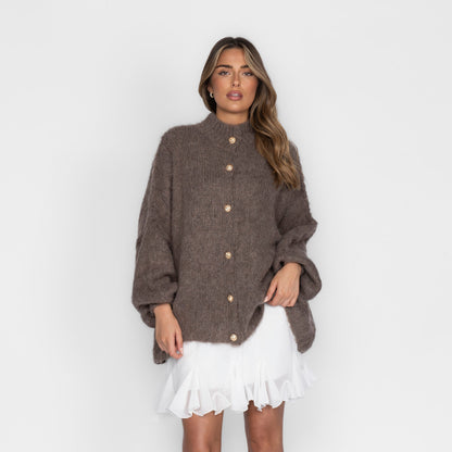 Cárdigan Holgado Ultra Suave "Glamour Acogedor"