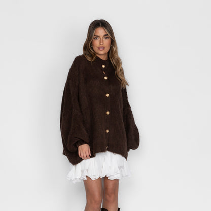 Cárdigan Holgado Ultra Suave "Glamour Acogedor"