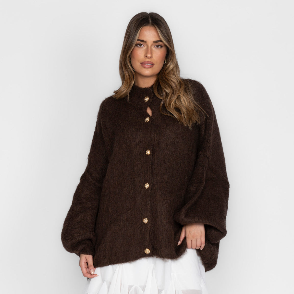 Cárdigan Holgado Ultra Suave "Glamour Acogedor"