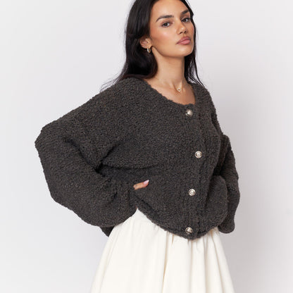 Cárdigan Bouclé Acogedor