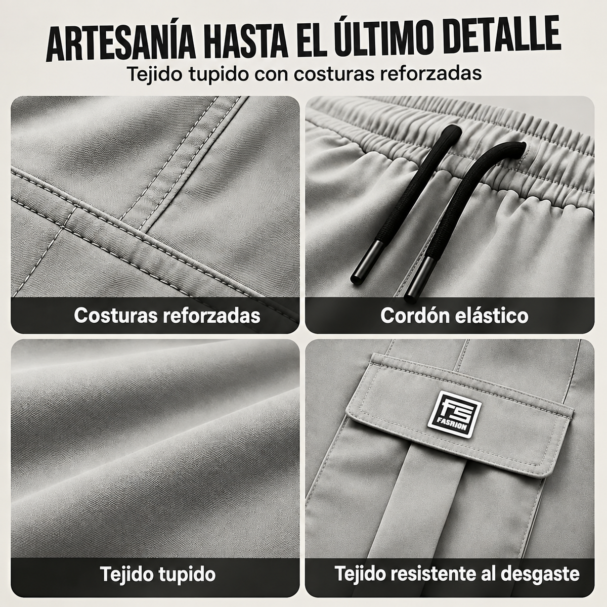 Pantalón cargo ligero para hombre