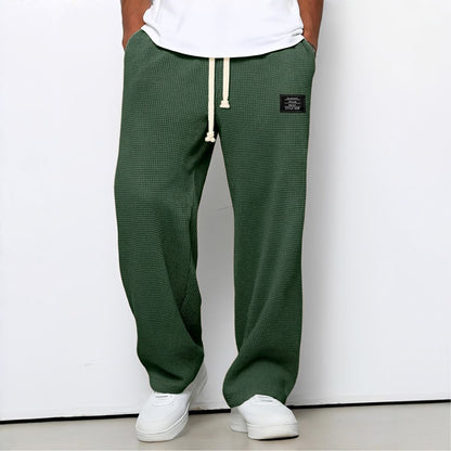 Pantalón relajado de pierna recta para hombre