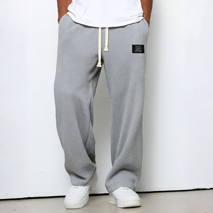 Pantalón relajado de pierna recta para hombre