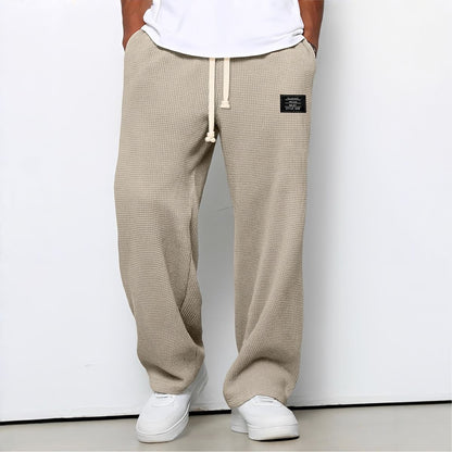 Pantalón relajado de pierna recta para hombre