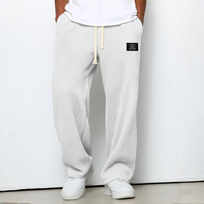 Pantalón relajado de pierna recta para hombre