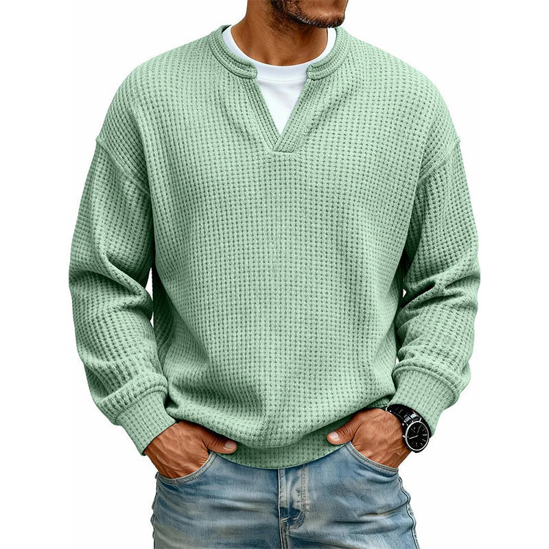 Jersey waffle con efecto doble capa