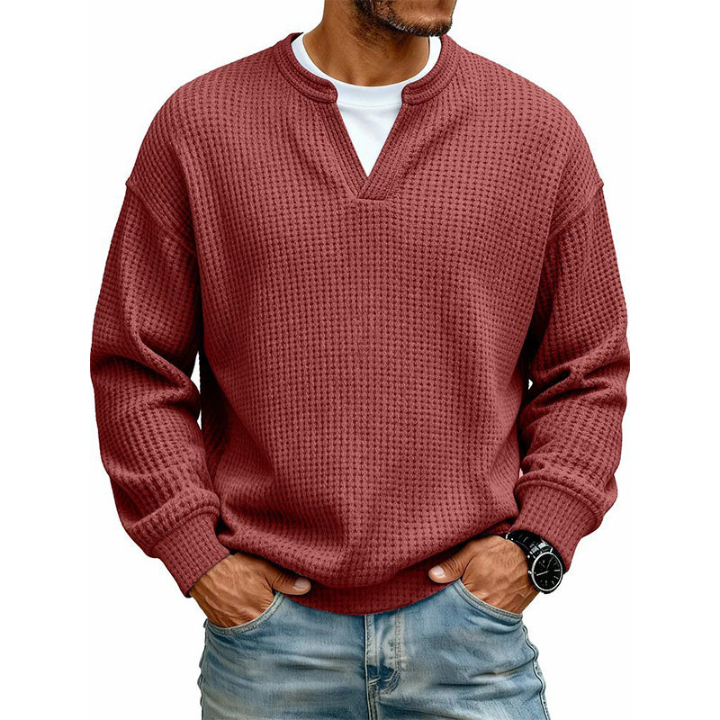 Jersey waffle con efecto doble capa