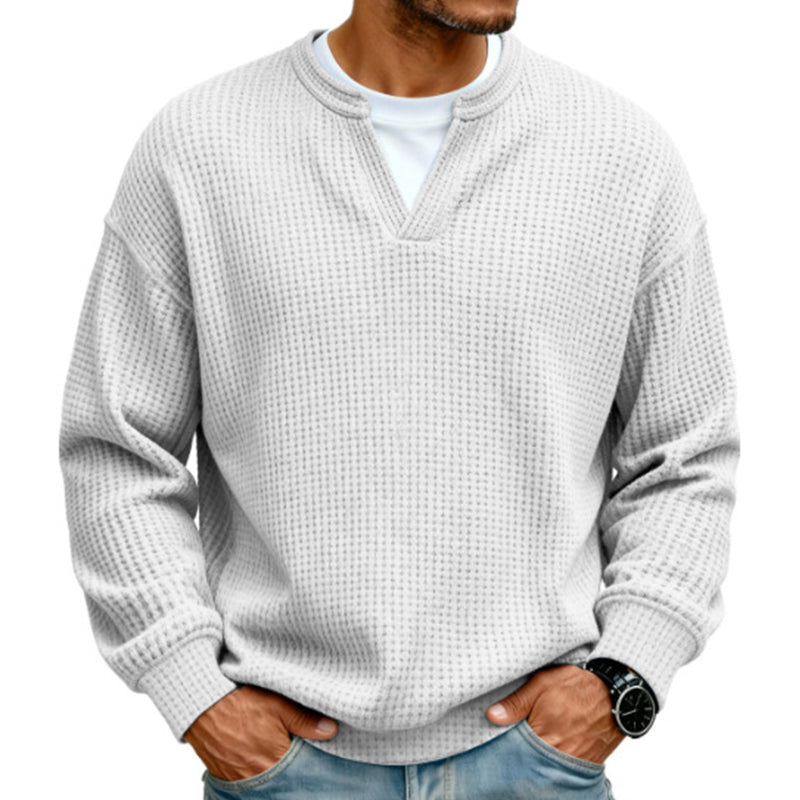 Jersey waffle con efecto doble capa